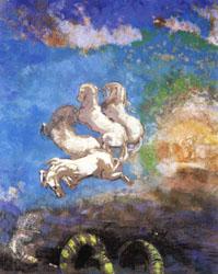 Odilon Redon Apollo's Chariot Germany oil painting art